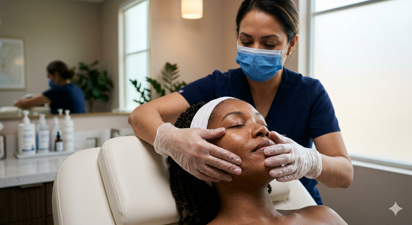 Buccal sculpt facial treatment